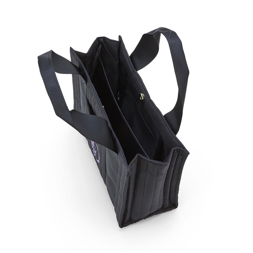 Sanrio Quilted Tote Bag S Kuromi 28.5x10x21 cm- Japan Figure Store - #1 Bring To You The Best Japanese Goods