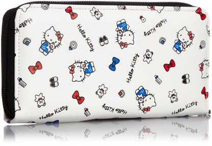 Sanrio Round Wallet White Compact Design Durable Material- Japan Figure Store - #1 Bring To You The Best Japanese Goods