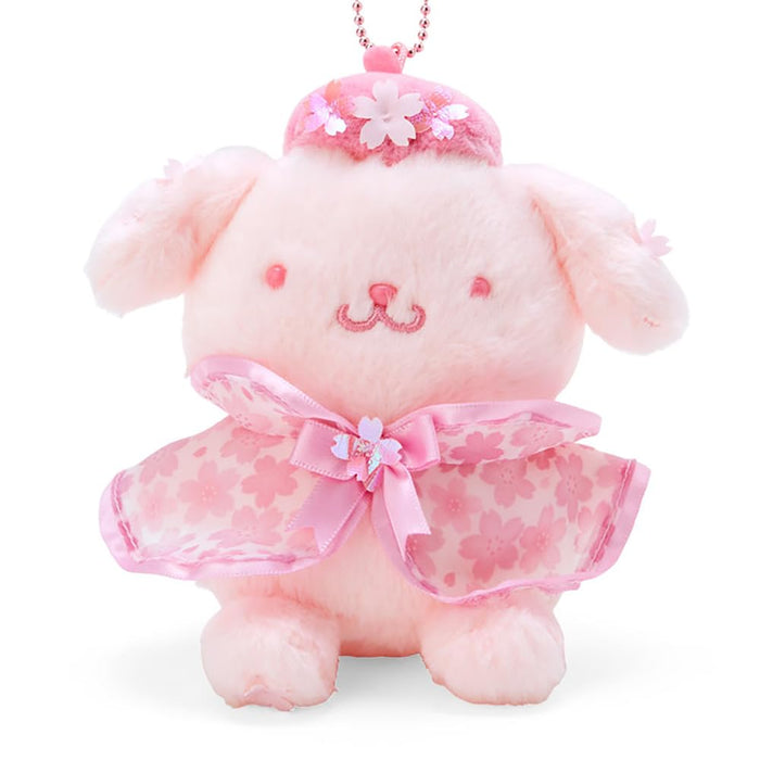 Sanrio Sakura Design Mascot Holder Pompompurin 12.5x13x9 cm Character- Japan Figure Store - #1 Bring To You The Best Japanese Goods