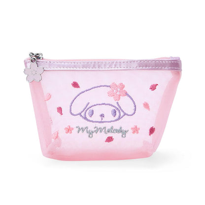 Sanrio Sakura Design Series - My Melody Mesh Pouch 9x15x5 Cm- Japan Figure Store - #1 Bring To You The Best Japanese Goods