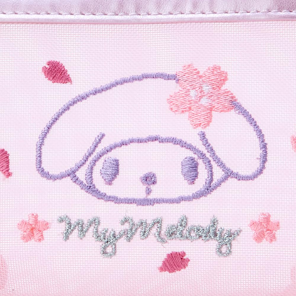 Sanrio Sakura Design Series - My Melody Mesh Pouch 9x15x5 Cm- Japan Figure Store - #1 Bring To You The Best Japanese Goods