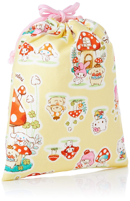 Sanrio Characters Pink Drawstring Bag Small Size- Japan Figure Store - #1 Bring To You The Best Japanese Goods