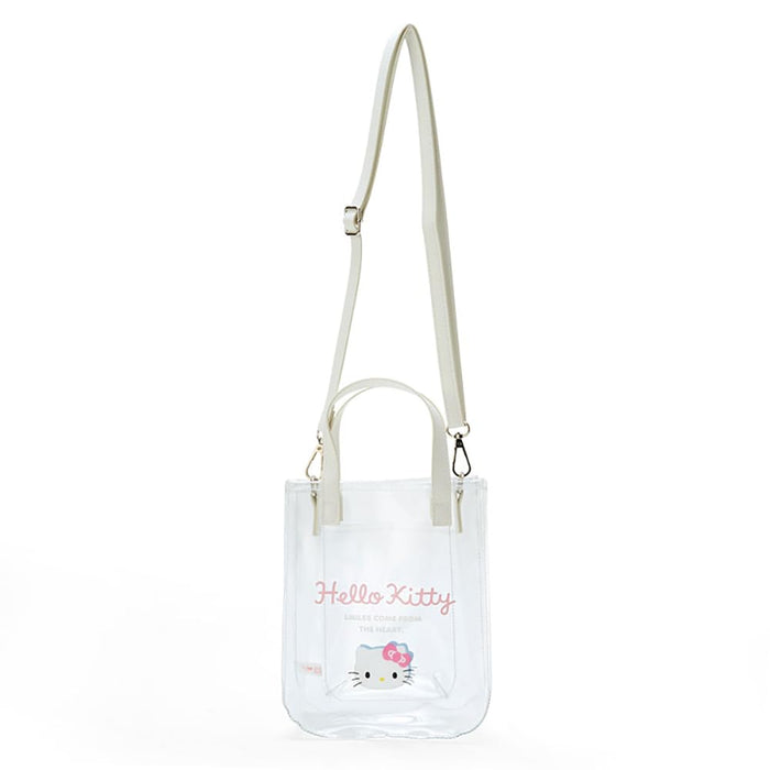 Sanrio Clear Shoulder Bag Hello Kitty 21x17x7.5 cm Character 181455- Japan Figure Store - #1 Bring To You The Best Japanese Goods