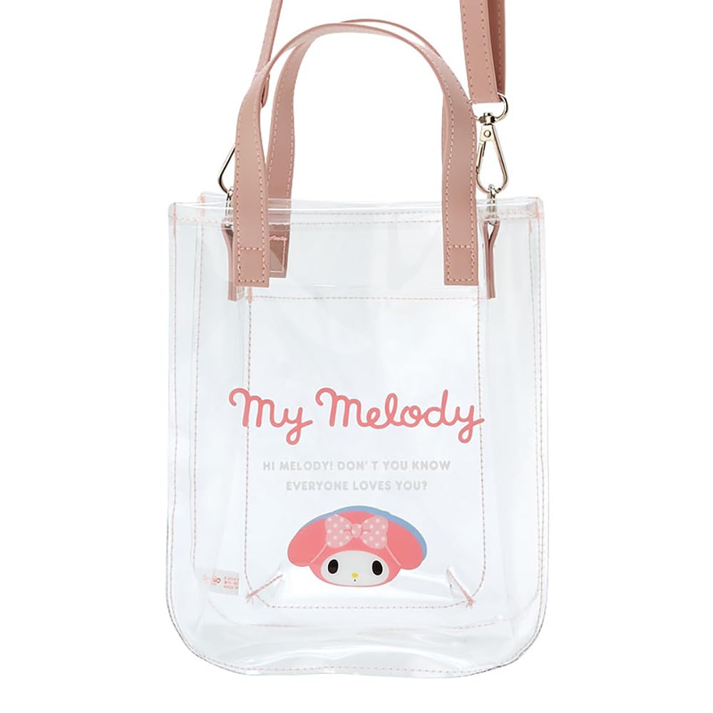 Sanrio Clear Shoulder Bag My Melody 21x17x7.5 cm Character Bag- Japan Figure Store - #1 Bring To You The Best Japanese Goods