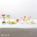 Sanrio Hello Kitty Footed Plastic Cup - Colorful Fruit Design 14 X 7.5 Cm- Japan Figure Store - #1 Bring To You The Best Japanese Goods