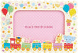 Sanrio Photo Frame L 227 - Animal and Train Theme- Japan Figure Store - #1 Bring To You The Best Japanese Goods