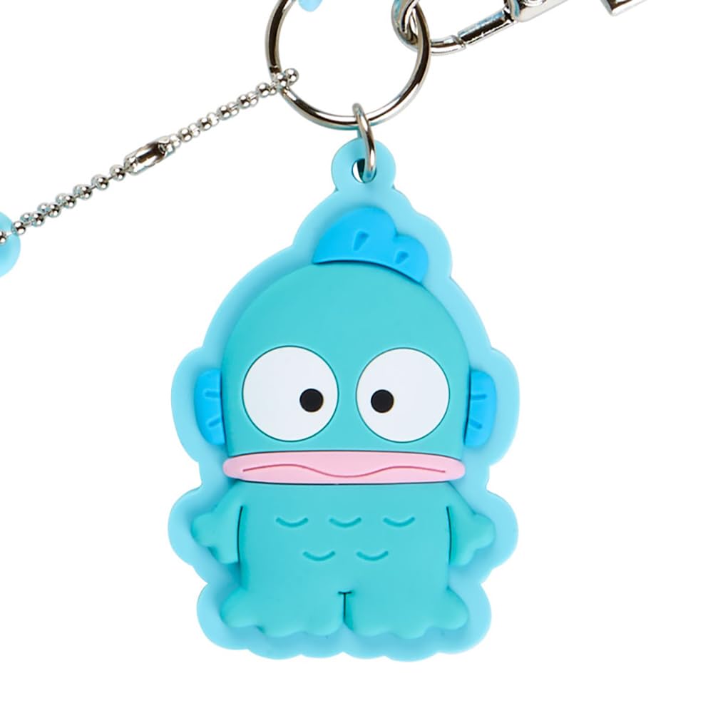 Sanrio Hangyodon Silicone Mini Case Keychain Fish Design 6.5cm x 6.5cm x 3cm- Japan Figure Store - #1 Bring To You The Best Japanese Goods