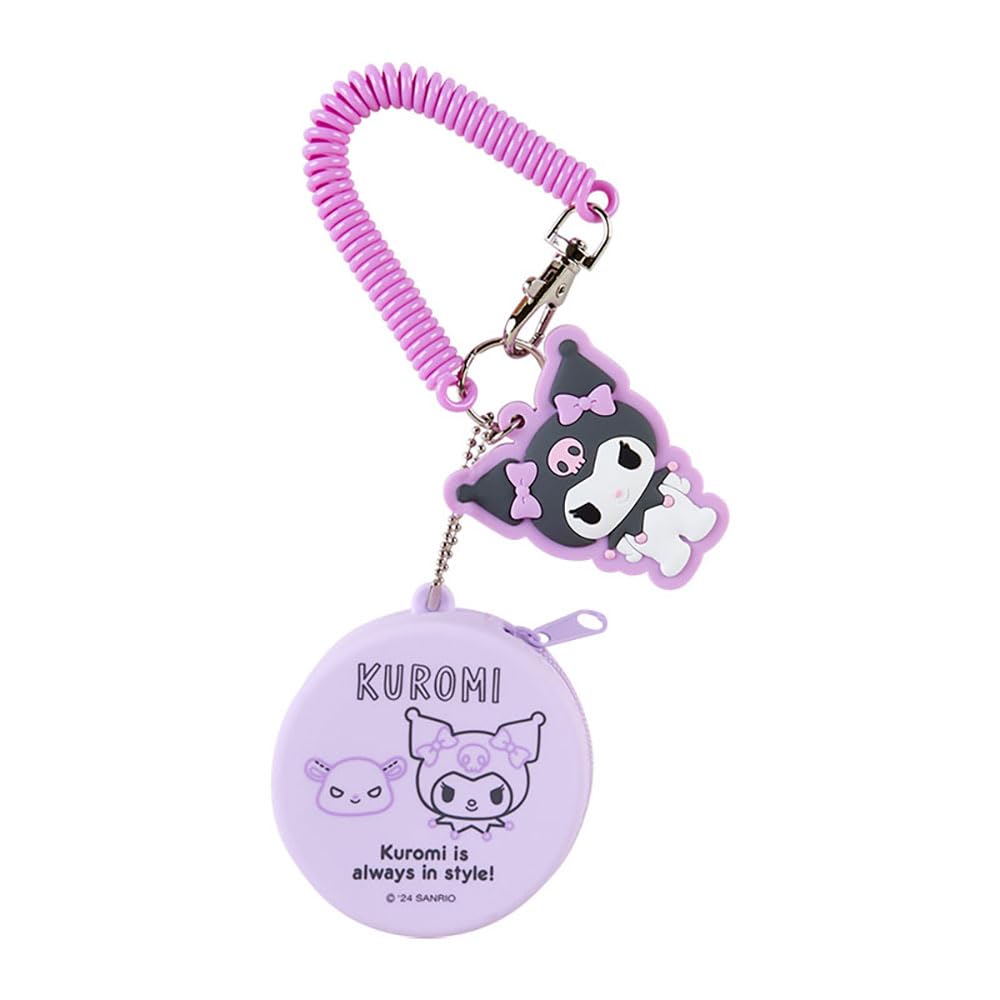 Sanrio Kuromi Silicone Mini Case Charm Keychain 6.5x6.5x3cm Character- Japan Figure Store - #1 Bring To You The Best Japanese Goods