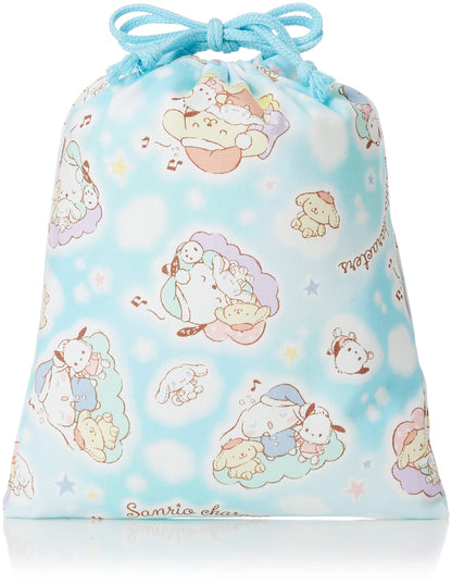 Sanrio Small Drawstring Bag Cg-2766 Blue Durable and Cute Storage Solution- Japan Figure Store - #1 Bring To You The Best Japanese Goods