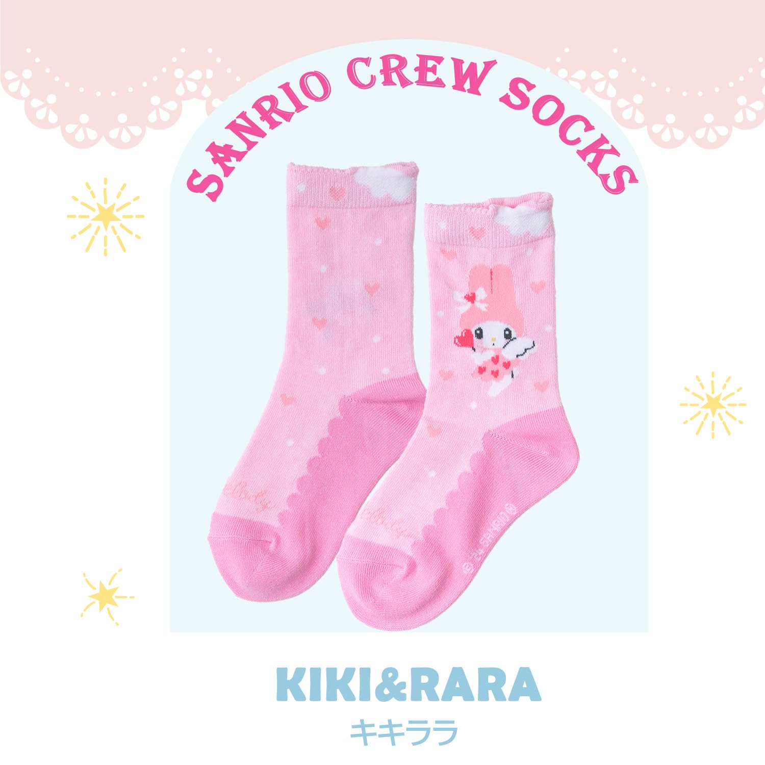 Sanrio Short Socks for Women & Kids – Cinnamoroll Hello Kitty My Melody & More- Japan Figure Store - #1 Bring To You The Best Japanese Goods