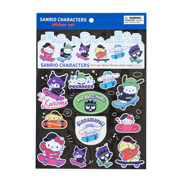 Sanrio Stickers for Skateboards - Colorful Sanrio Characters 810533- Japan Figure Store - #1 Bring To You The Best Japanese Goods