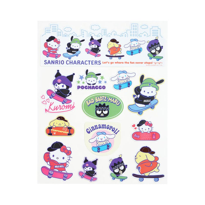 Sanrio Stickers for Skateboards - Colorful Sanrio Characters 810533- Japan Figure Store - #1 Bring To You The Best Japanese Goods