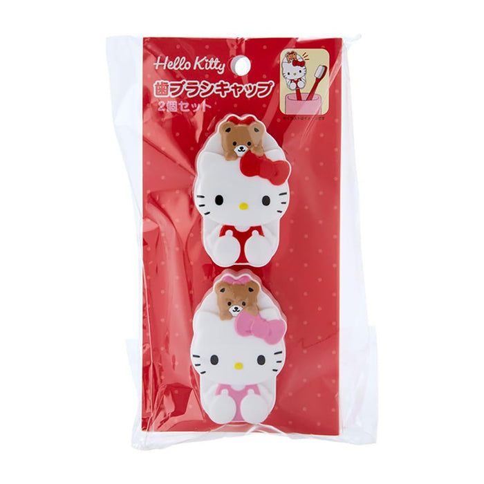 Sanrio Hello Kitty Toothbrush Cap Set of 2 for Kids- Japan Figure Store - #1 Bring To You The Best Japanese Goods