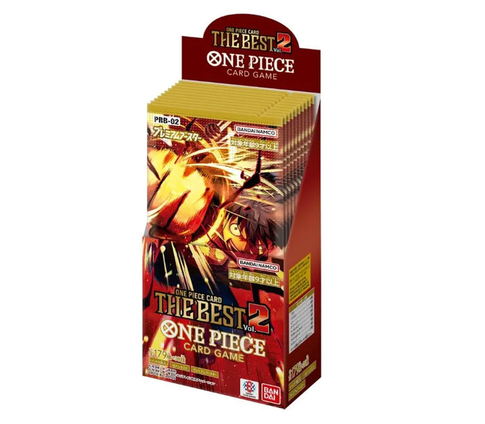 Bandai One Piece Card Game Premium Booster: The Best Vol.2 Box with 10 Packs