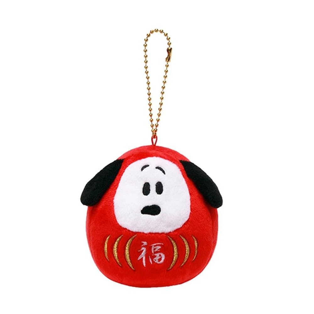 Sekiguchi Daruma Snoopy Plush Toy 8.5cm â€“ Cute Collectible Mascot