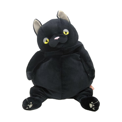 Shinada Global Mochi Neko Large Black Plush Cat 22x22x30cm- Japan Figure Store - #1 Bring To You The Best Japanese Goods