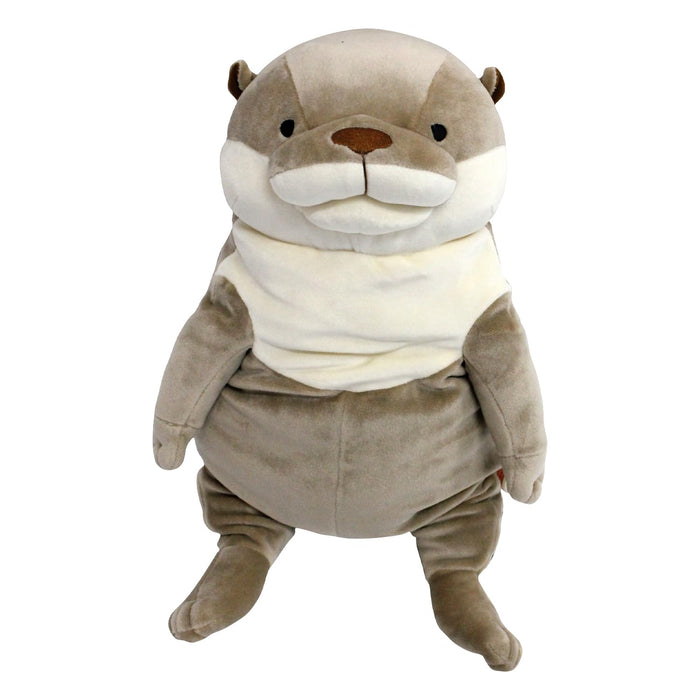 Shinada Global Mochi Otter Grey Medium 14X14X22 Cm Plush Animal Toy- Japan Figure Store - #1 Bring To You The Best Japanese Goods