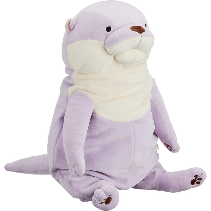 Shinada Global Mochi Otter Pastel Lavender Large Plush Toy 22x22x30cm- Japan Figure Store - #1 Bring To You The Best Japanese Goods