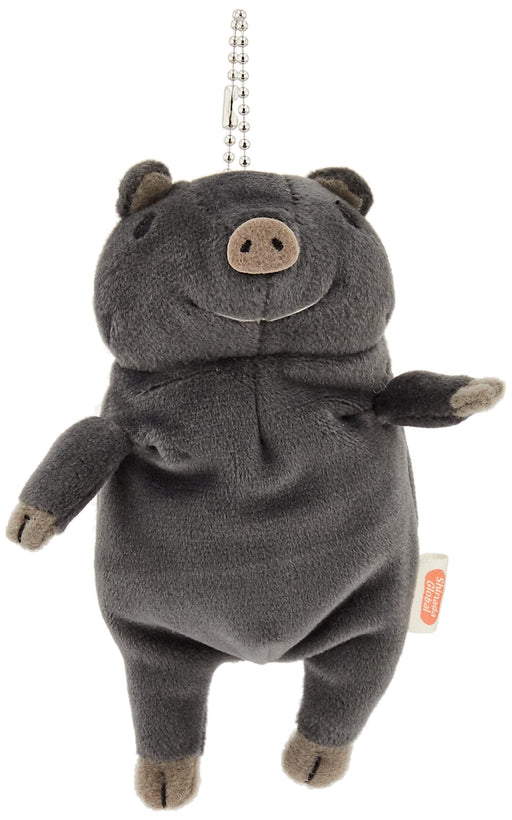 Shinada Global Mochi Series Mini Plush Pig Agu Black 7x5x14cm Size- Japan Figure Store - #1 Bring To You The Best Japanese Goods