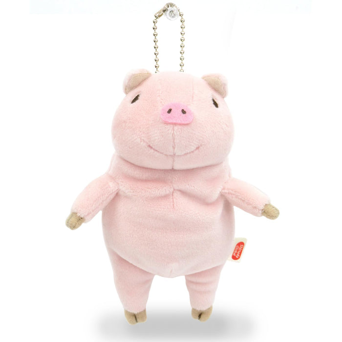 Shinada Global Mini Mochi Pig Plush Toy Pink 7x5x14cm - Mochi Series- Japan Figure Store - #1 Bring To You The Best Japanese Goods