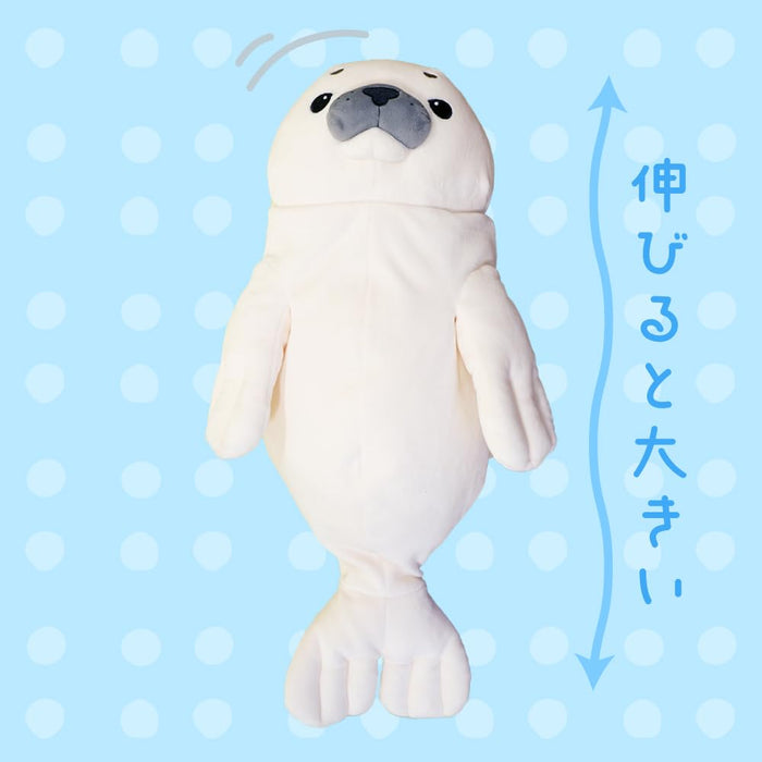 Shinada Global Mini Mochi Seal Stuffed Animal White 7x5x14 cm - Moaz-0088W- Japan Figure Store - #1 Bring To You The Best Japanese Goods