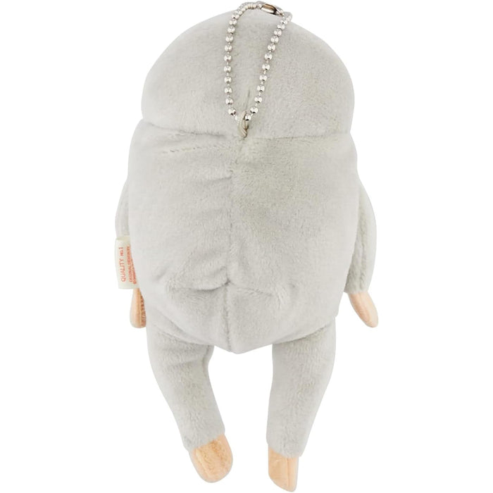 Shinada Global Mochi Series Mini Grey Sloth Plush Animal 7x5x14cm- Japan Figure Store - #1 Bring To You The Best Japanese Goods