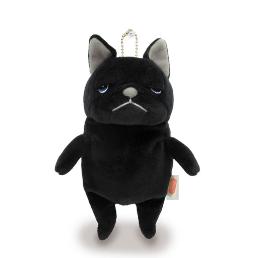 Shinada Global Mochi Series Mini Bulldog Plush Toy Black 7x5x14cm- Japan Figure Store - #1 Bring To You The Best Japanese Goods