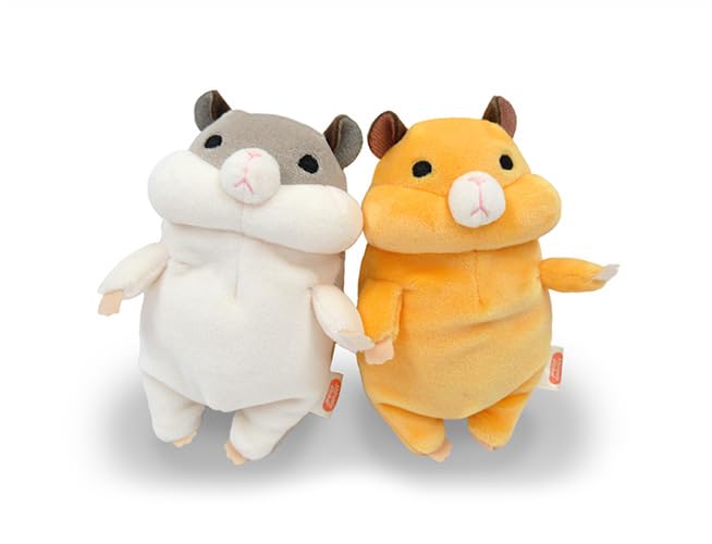 Shinada Global Mochi Mini Orange Hamster Stuffed Animal 7x5x14 cm- Japan Figure Store - #1 Bring To You The Best Japanese Goods