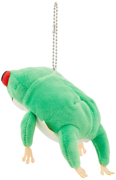 Shinada Global Mochi Series Plush Frog Mochikaeru Green Mini 7x5x14cm Mokr-0088G- Japan Figure Store - #1 Bring To You The Best Japanese Goods