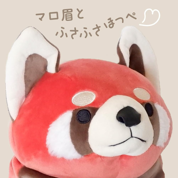 Shinada Global Mochi Series Mini Red Panda Plush Toy Gold Brown 7x5x14 cm- Japan Figure Store - #1 Bring To You The Best Japanese Goods