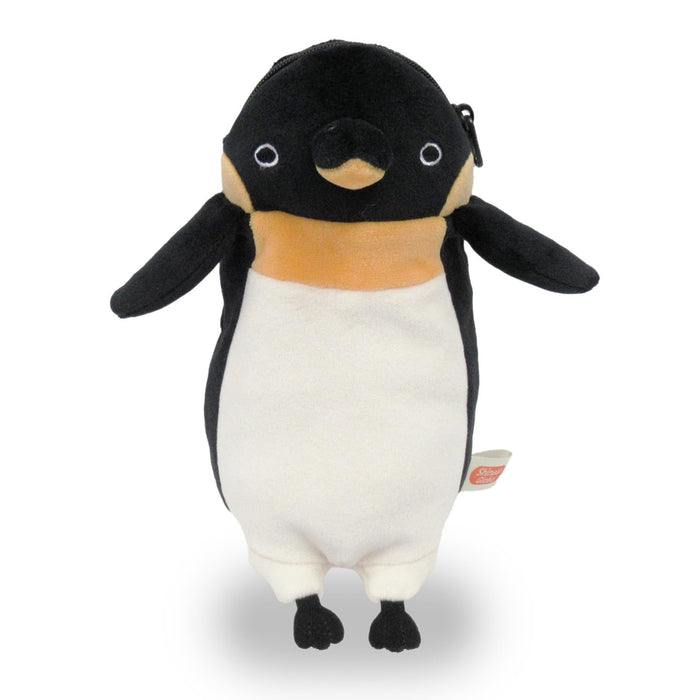 Shinada Global Mochi Series Black Penguin Pen Pouch 9x8x18cm Stylish Mochipen Holder- Japan Figure Store - #1 Bring To You The Best Japanese Goods