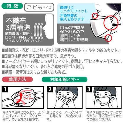 Skater High-Performance 3D Fabric Mask for Children Disney Chip & Dale Layered Mask 5 Pieces- Japan Figure Store - #1 Bring To You The Best Japanese Goods