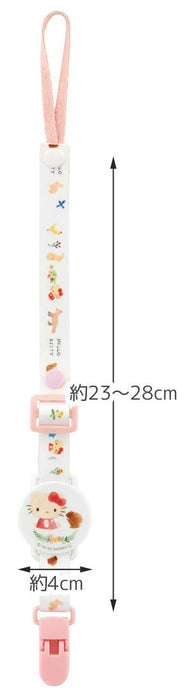 Skater Brand Kitty Forest Friend Baby Pacifier Clip and Toy Holder 2Way Snap Button- Japan Figure Store - #1 Bring To You The Best Japanese Goods