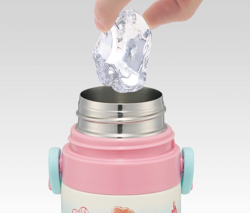 Skater Disney Princess Stainless Steel Water Bottle & Cup for Girls 350ml- Japan Figure Store - #1 Bring To You The Best Japanese Goods