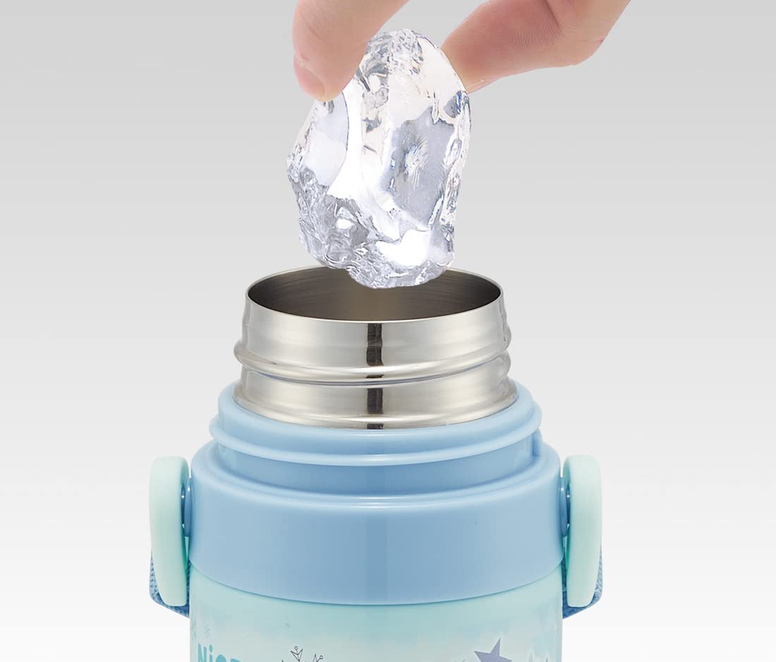 Skater Disney Frozen Stainless Steel 2-Way Kids Water Bottle with Cup 430ml for Girls- Japan Figure Store - #1 Bring To You The Best Japanese Goods