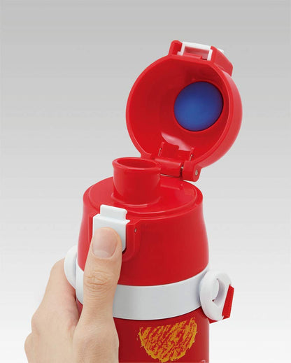 Skater Hello Kitty 430ml Stainless Steel Water Bottle with Cup for Children- Japan Figure Store - #1 Bring To You The Best Japanese Goods