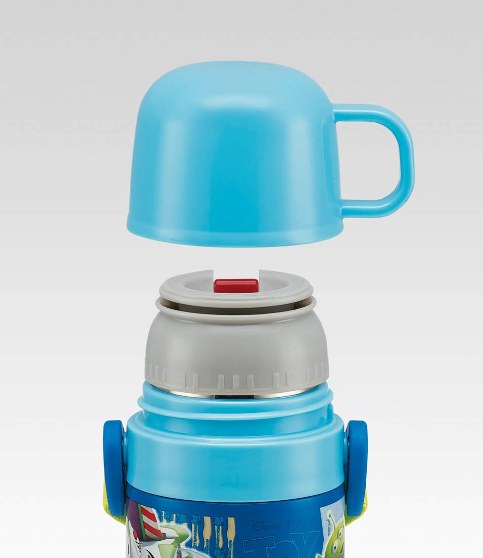 Skater Toy Story 19 Disney Kids 430ml 2-way Stainless Steel Water Bottle with Cup- Japan Figure Store - #1 Bring To You The Best Japanese Goods