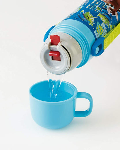 Skater Toy Story 19 Disney Kids 430ml 2-way Stainless Steel Water Bottle with Cup- Japan Figure Store - #1 Bring To You The Best Japanese Goods