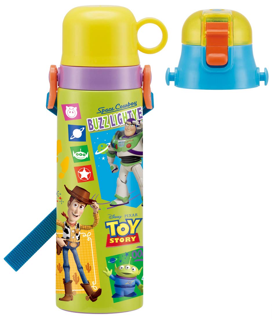 Skater Disney Toy Story 20 Kids Stainless Steel Water Bottle 570ml with Cup- Japan Figure Store - #1 Bring To You The Best Japanese Goods