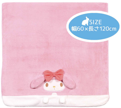 Skater My Melody Quick-Drying Bath Towel 60cm x 120cm Sanrio - Todr1-A- Japan Figure Store - #1 Bring To You The Best Japanese Goods