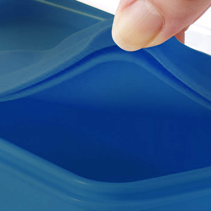 Skater 2-Tier Slim Bento Box 630ml with Silicone Inner Lid Ag+ Antibacterial Retro French Navy- Japan Figure Store - #1 Bring To You The Best Japanese Goods