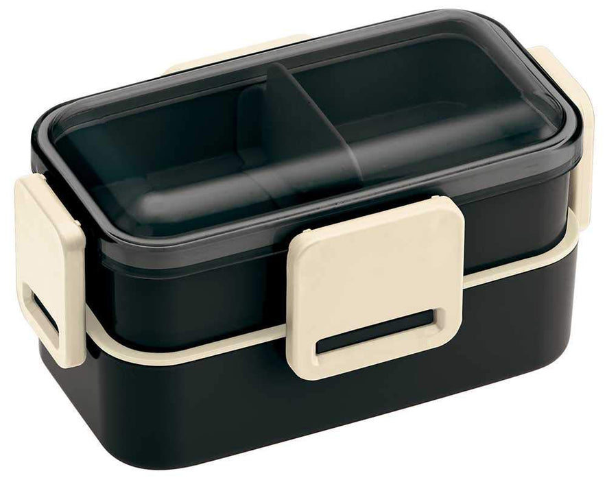 Skater Ag+ Antibacterial 2-Tier 600ml Lunch Box Retro French Black Made in Japan- Japan Figure Store - #1 Bring To You The Best Japanese Goods