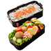 Skater Ag+ Antibacterial 2-Tier 600ml Lunch Box Retro French Black Made in Japan- Japan Figure Store - #1 Bring To You The Best Japanese Goods