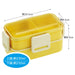 Skater Ag+ Antibacterial Retro French Yellow 2-Tier 600ml Lunch Box Made in Japan- Japan Figure Store - #1 Bring To You The Best Japanese Goods