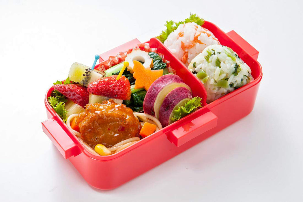 Skater 530ml Retro Orange Red Japanese Antibacterial Lunch Box - Softly Served- Japan Figure Store - #1 Bring To You The Best Japanese Goods