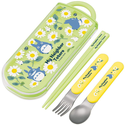 Skater Kids Ag+ Antibacterial Totoro Cutlery set - Chopsticks Spoon Fork Made in Japan- Japan Figure Store - #1 Bring To You The Best Japanese Goods