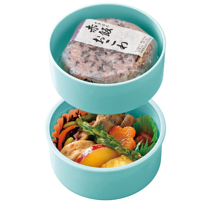 Skater 2 Tier Round Lunch Box 500ml Hangyodon Sanrio Ag+ Silver Ion Antibacterial Made In Japan- Japan Figure Store - #1 Bring To You The Best Japanese Goods