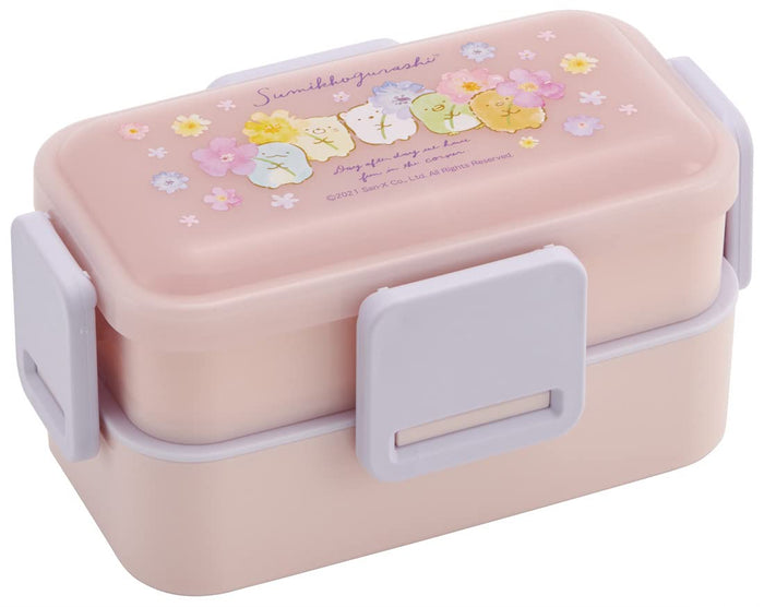 Skater Sumikko Gurashi 2-Tier Lunch Box with Antibacterial Lid Silver Ion 600Ml Made in Japan- Japan Figure Store - #1 Bring To You The Best Japanese Goods