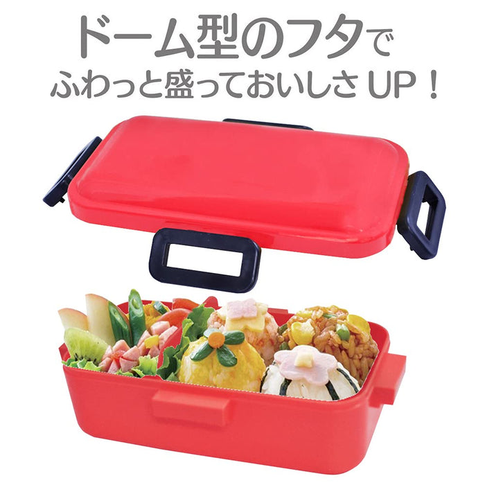 Skater 530Ml Silver Ion Antibacterial Lunch Box Casmin Red with Dome Lid- Japan Figure Store - #1 Bring To You The Best Japanese Goods