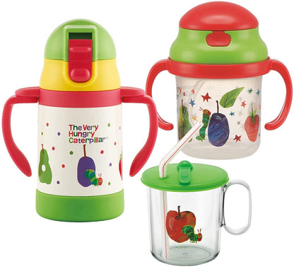 Skater Antibacterial Ag+ Hungry Caterpillar Cap Straw Cup Made in Japan Skj6Ag-A- Japan Figure Store - #1 Bring To You The Best Japanese Goods